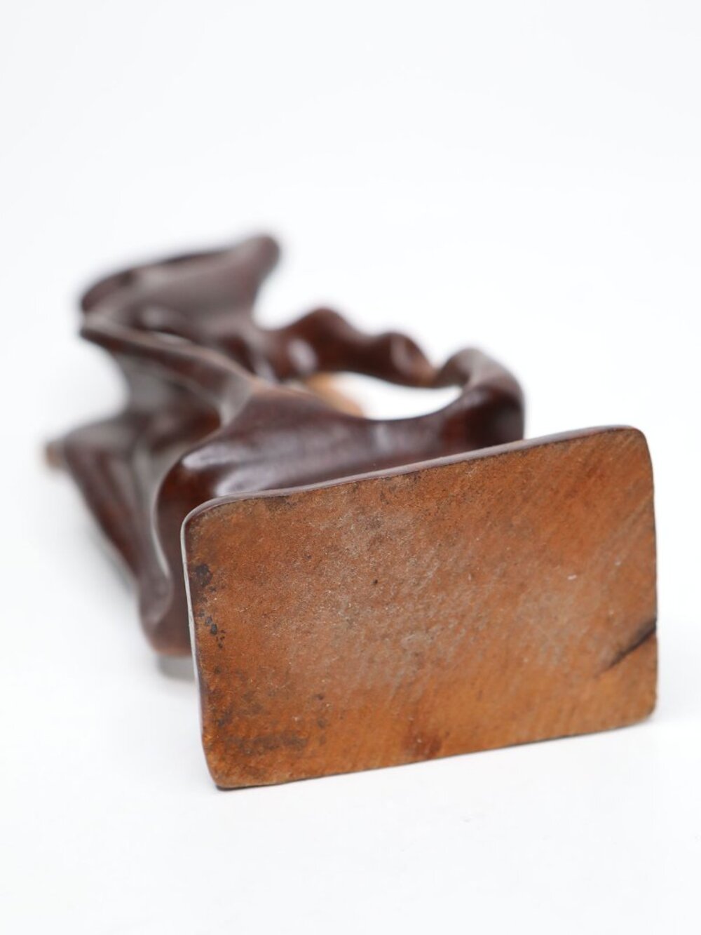 Vintage Mid-Century Modern Abstract Wood Sculpture - Biomorphic Carving - Picture 13 of 14